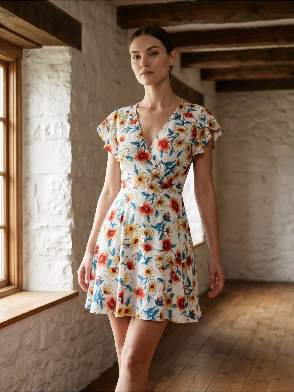 Altar'd State Mini Floral Dress Perfect for Sunday Brunches or Garden Parties